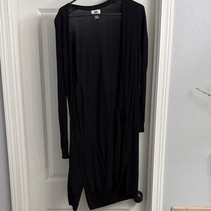 Old Navy Black Open-Front Lightweight Cardigan